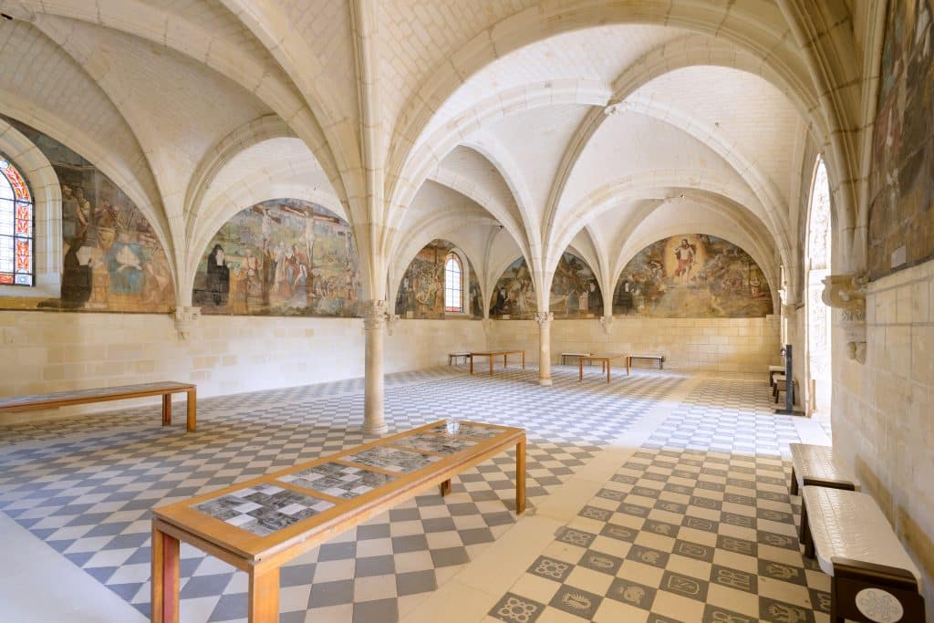 Salle du chapitre Abbaye royale Fontevraud
