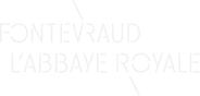 Logo Abbaye royale de Fontevraud en blanc