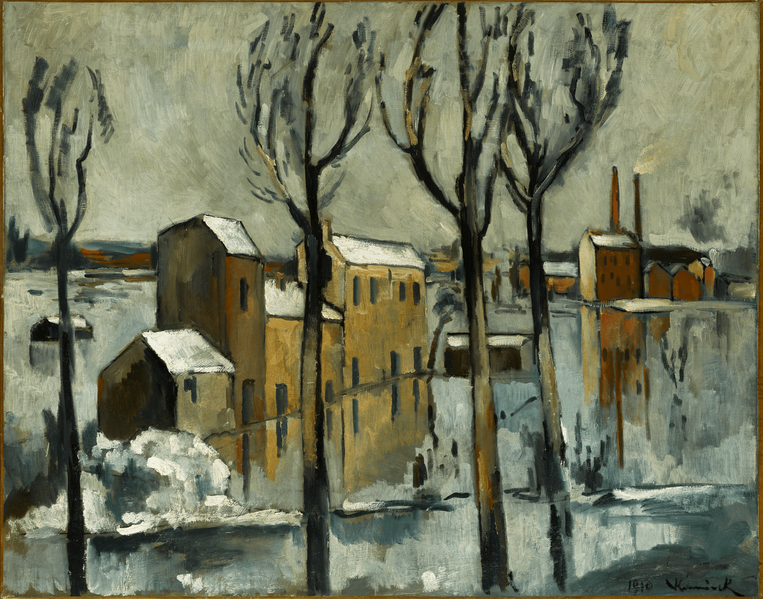 Inondation à Ivry par Maurice de Vlaminck