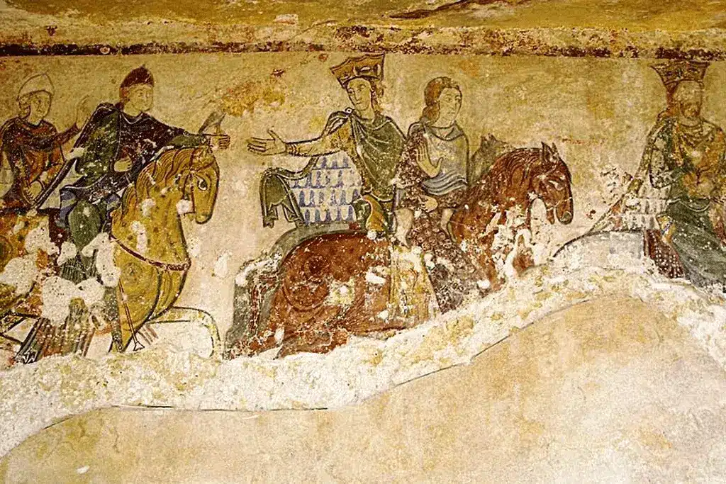 Fresque de la chasse royale Fontevraud