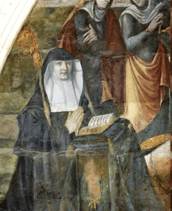 Peinture Abbesse Bourbon Fontevraud