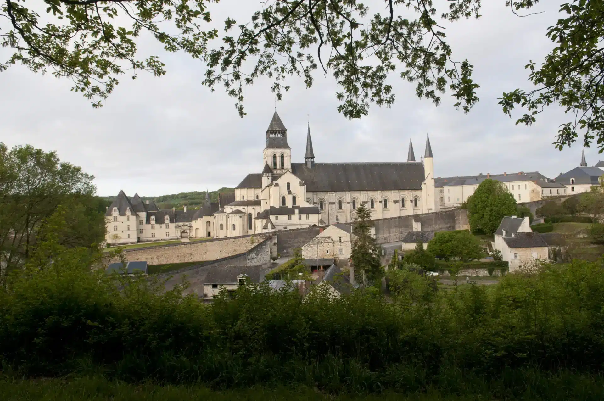 Vue du Nord de l'Abbaye royale de Fontevraud