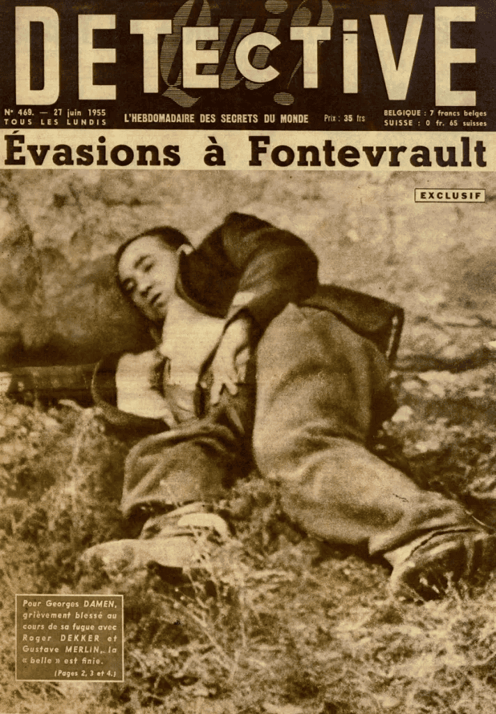 Couverture journal Détective 27 Juin 1955