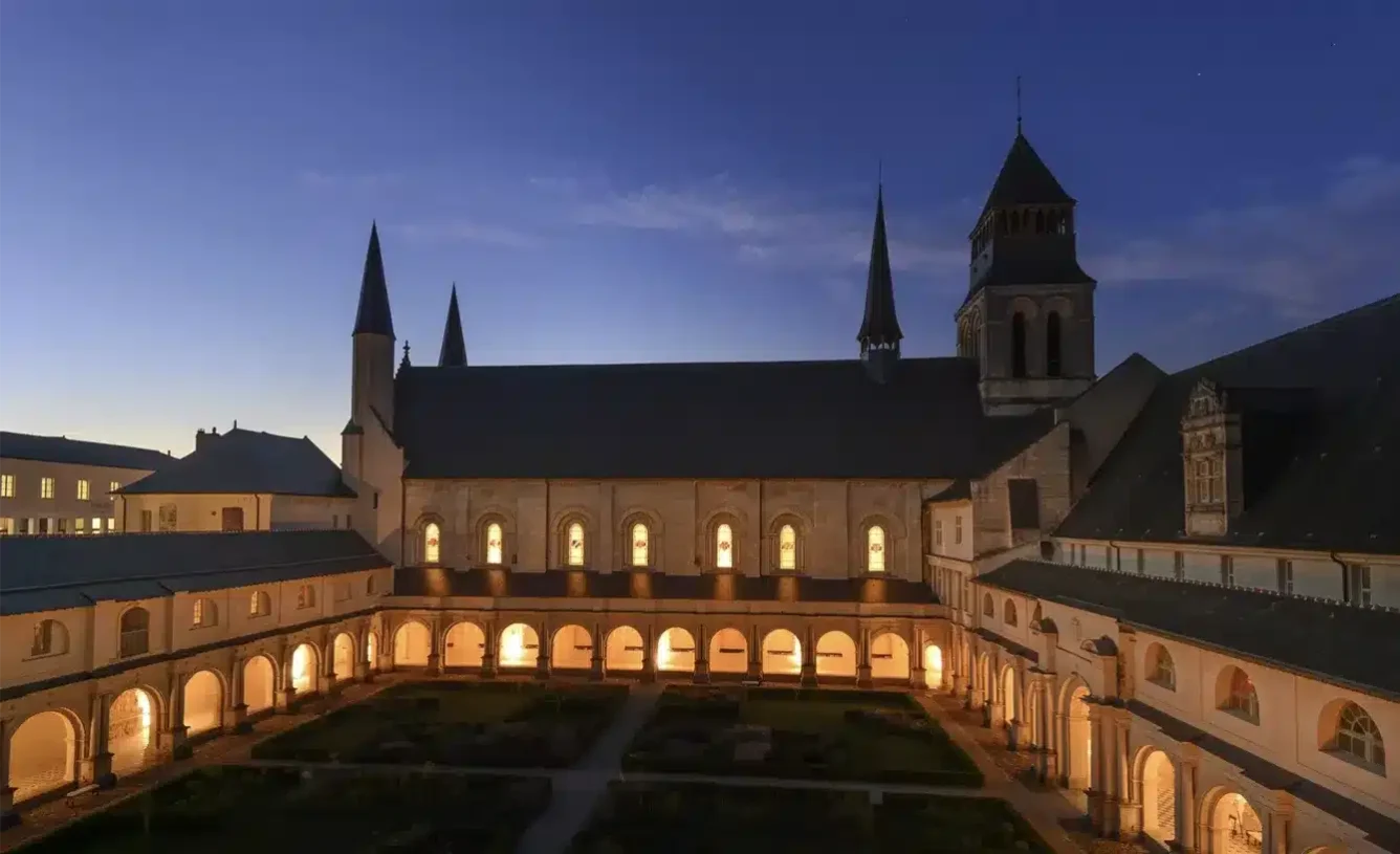 Cloitre de nuit Abbaye de Fontevraud