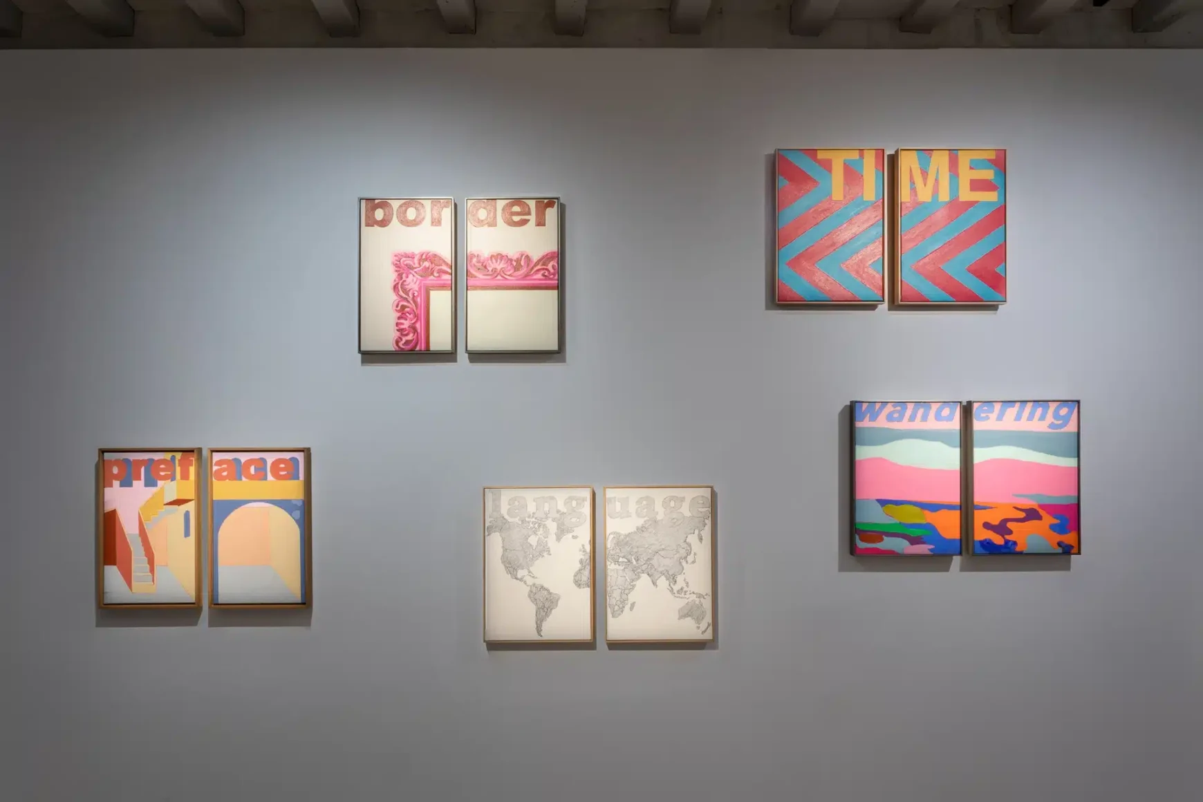 Tableaux d'Agnès Thurnauer Fontevraud