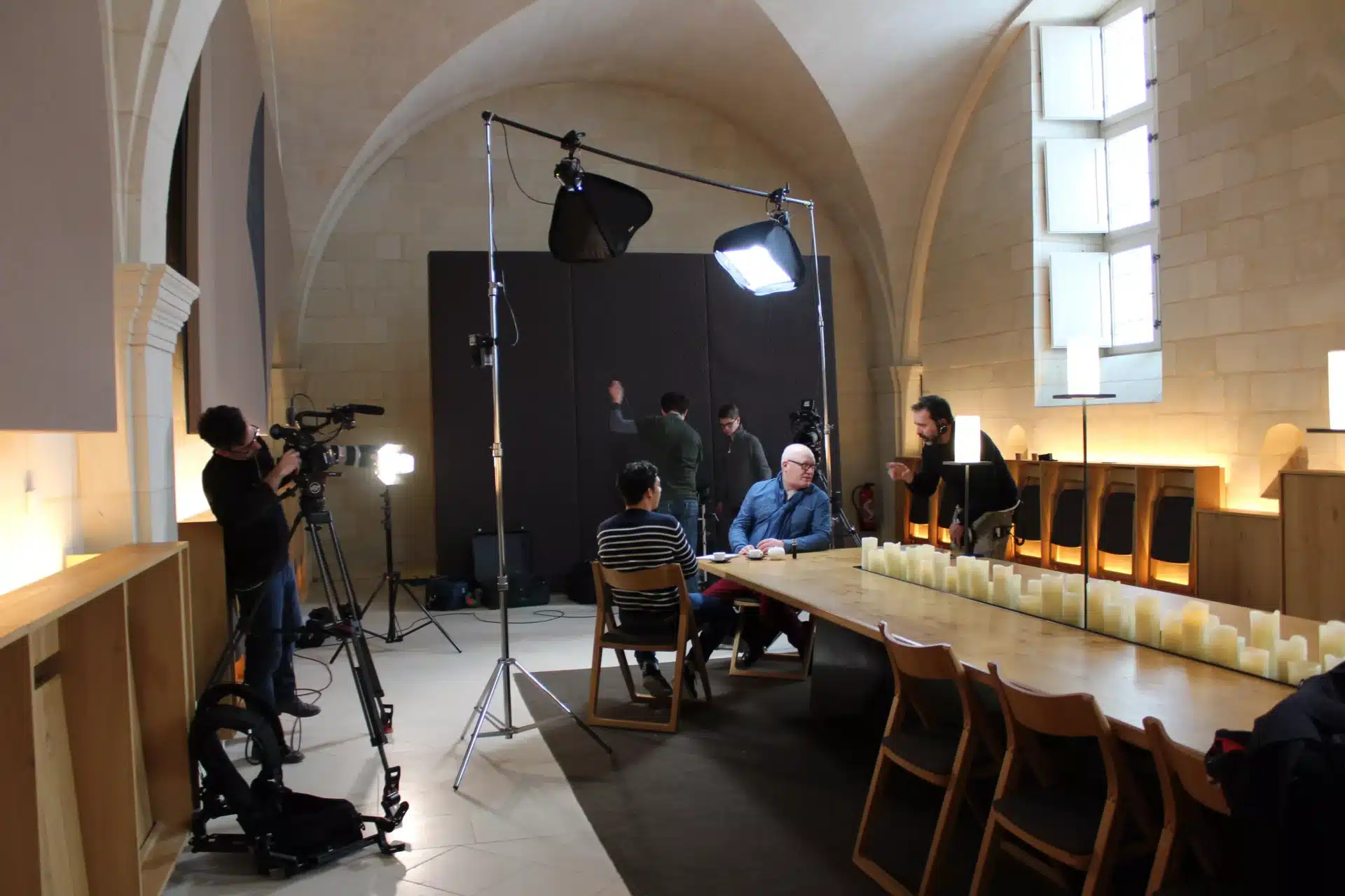 Tournage Fontevraud L'Ermitage France 3