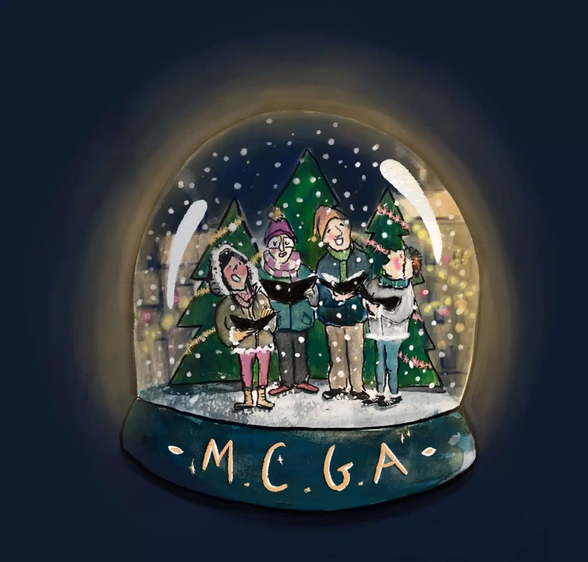 MCGA Christmas carols visuel spectacle